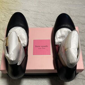 Kate Spade Black Leather Flats